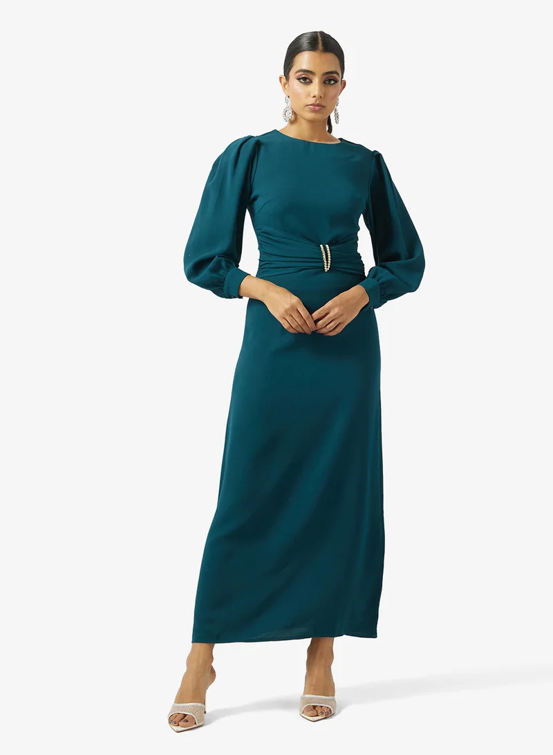 Khizana Emerald Evening Dress